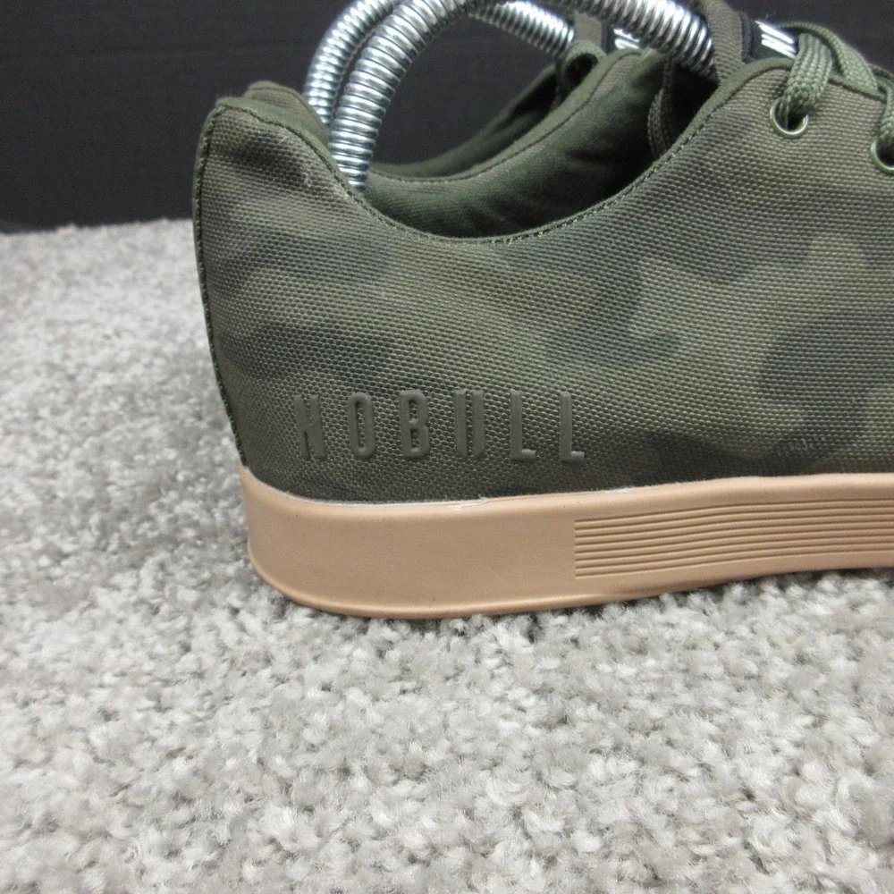 NOBULL Sneakers Mens Size 8 US Green Camo Gum Weightlifting Shoes Trainers EUC